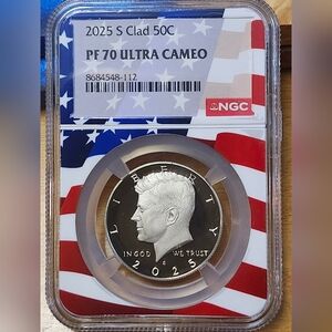 2025 S Clad 50C NGC PF 70 Ultra Cameo Coin